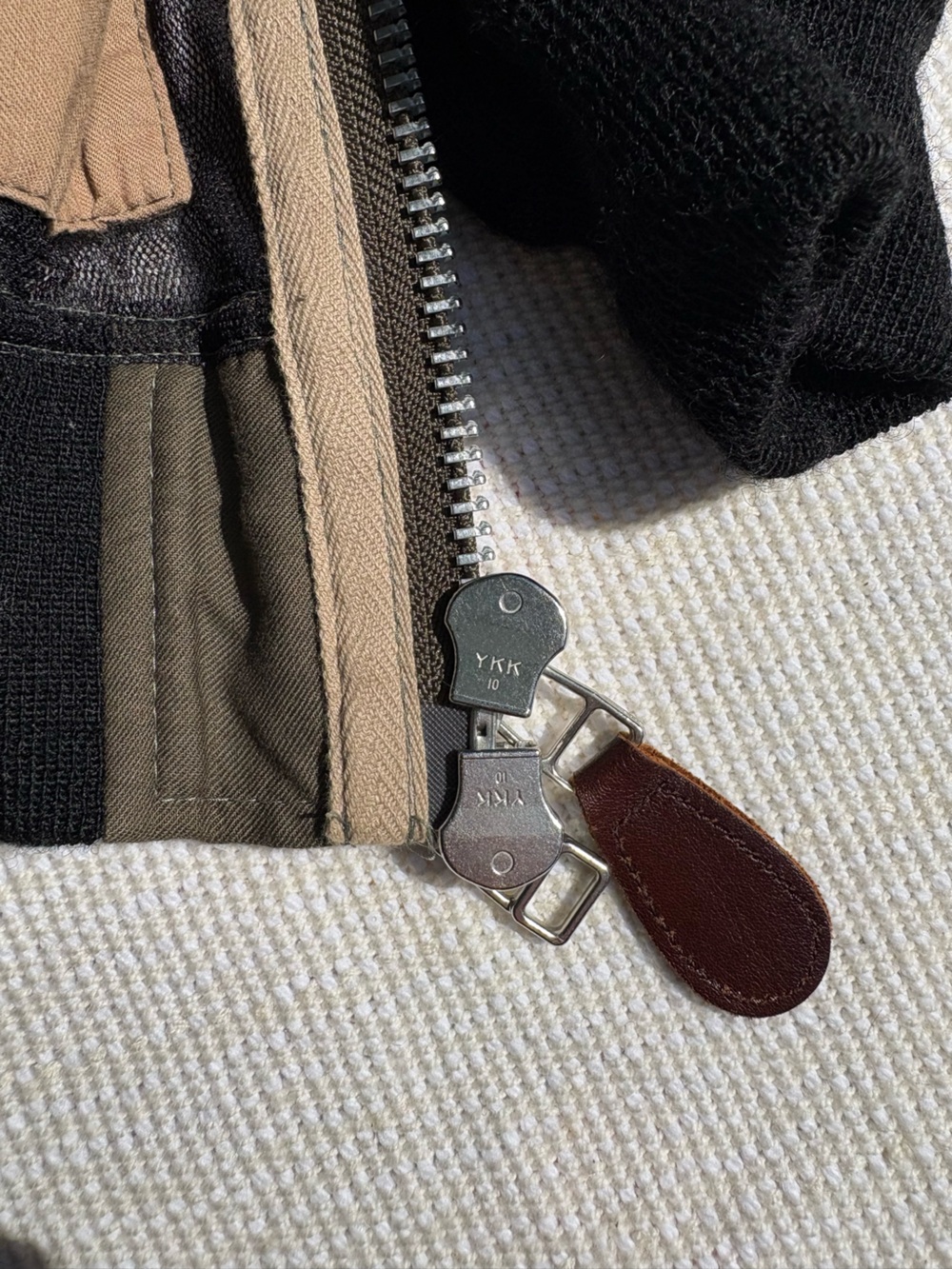 Junya Watanabe for Comme des Garcons Black & Olive Tulle Bomber Jacket - Picture 10 of 14